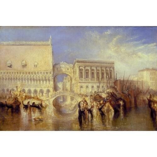 Typical Classical Impressionist landscape oil painting printed on cotton canvas , Fine Ancient city Artwork sale with good price
