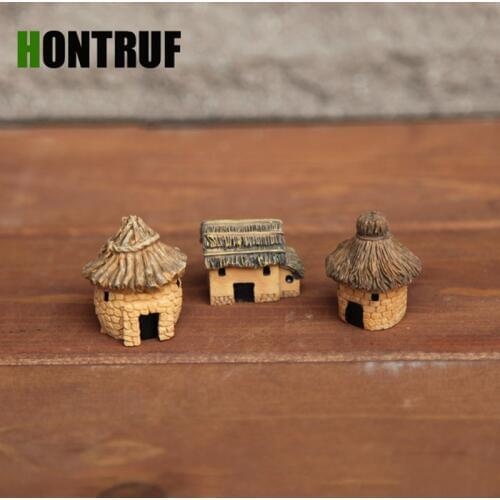 Aquarium Ornament Aquarium Landscaping Supplies Moss Micro Landscape Crafts Grass House Decoration Cottage Resin Ornaments