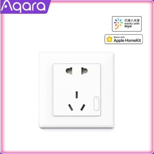 Aqara Smart Wall Socket ZigBee Wireless Wall Outlet Mijia Wall Socket Switch Work For Mijia Smart Home Mihome APP