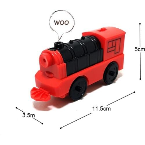 W-7 Kids Electric Train Toys Magnetic Slot Diecast Electronic Toy Birthday Gifts For Kids FIT wooden track Brio