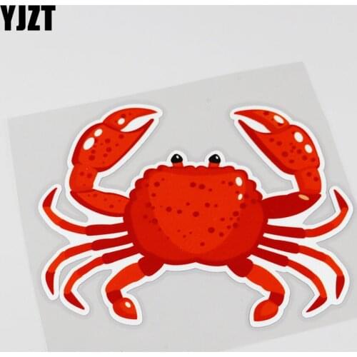 YJZT 14.3CMX11.6CM Interesting Marine Animals Decal Car Sticker 13B-0053