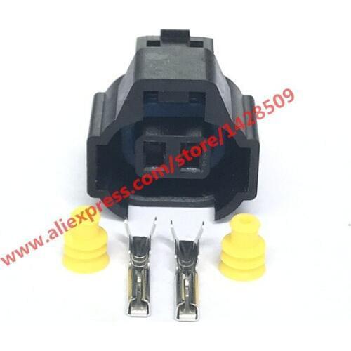 20 Sets 2 Pin Injector Auto Plug Female Connector Ignition Coil Nippon Denso 4AGE RB26 3SGE For Toyota Mazda