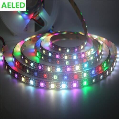 1m/5m SK6812 (similar ws2812b) RGBW RGBWW 4 in 1 IC 30/60/144 leds/pixles/m;individual addressable led strip IP30/IP65/IP67 DC5V