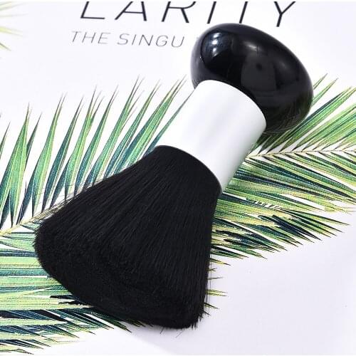 2020 New Plastic Handle Hairdressing Soft Hair Cleaning Brush Barber Neck Duster Broken Hair Remove Comb Hair Styling Tools