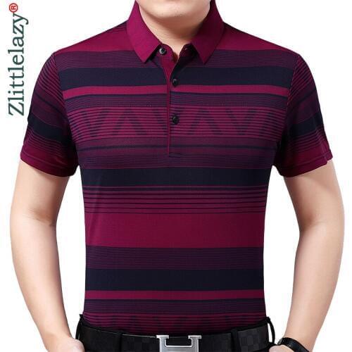 2020 Brand Short Sleeve Polo Tee Shirt Men Casual Summer Striped Mens Clothing Polos Shirts Mens Fashion Slim Fit Poloshirt 421