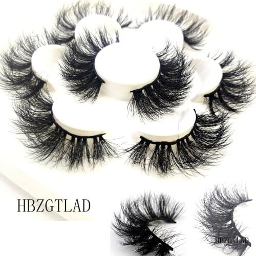 4Pairs 8-25 mm 3d Mink Lashes Bulk Faux with Custom Box Wispy Natural Mink Lashes Pack Short Wholesales Natural False Eyelashes