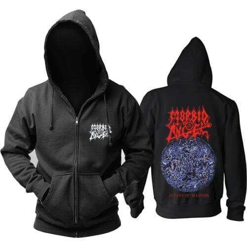 4 designs Harajuku Morbid Angel Band Cotton Rock Hoodies Winter jacket hardrock Death Punk Black Metal Sweatshirt poleras
