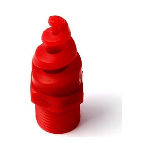 5pcs Plastic Spiral Nozzle 1/4,3/8,1/2,3/4,1inch Male Thread Red Atomization Sprinkler Heads for Home Garden Irrigation Nozzle