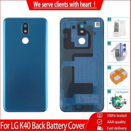 For LG K40 Back Battery Cover Rear Door Panel Housing Case Replacement Parts Free Tools