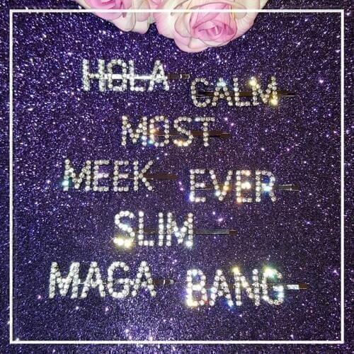 Crystal Words Hair Accessories Blingbling Letters Hair Clips Professinal Wholesale in Words Hair Pins Jewelry