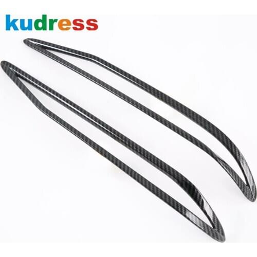 Rear Fog Light Lamp Cover Trim For Hyundai Elantra 2021 2022 Carbon Fiber Tail Foglight Frame Trims Sticker Car Accessories
