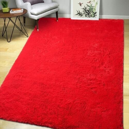 Soft Fluffy Carpet Modern Shag Area Rug Bedroom Living Room Carpet Cute and Comfy Nursery Carpet Luxury Velvet Plush Carpet