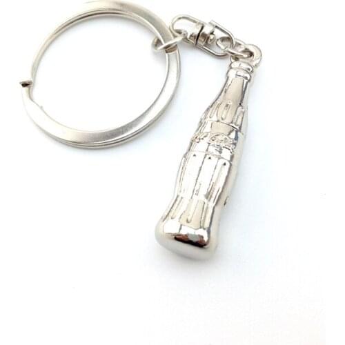 Top Quality softdrink bottle keychain keyring Key Holder Gifts