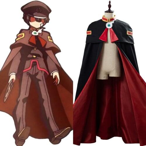 Anime Toilet-Bound Hanako-kun Cosplay Cloak Coat Cape Robe Halloween Carnival Costumes