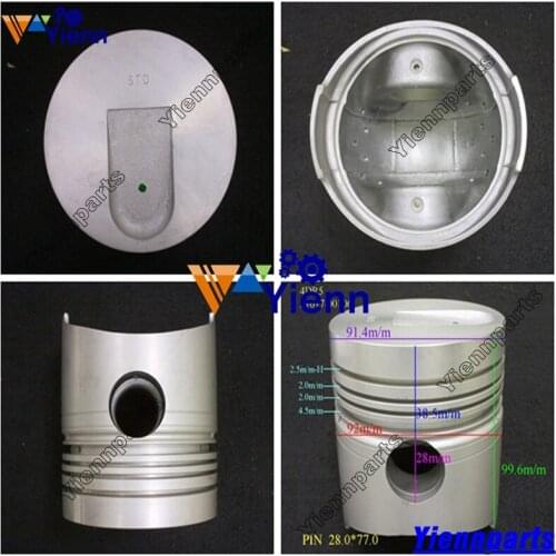 FOR Mitsubishi 6DR5 piston ring piston with pin and clips for Mitsubishi 6DR5 Engine rebuild parts