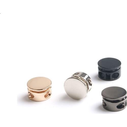 Craft Parts Adjustment Plating Cord Lock Zinc alloy Nylon Stopper Cord Lock for Hat Cord End Sportswear Shoes Rope DIY