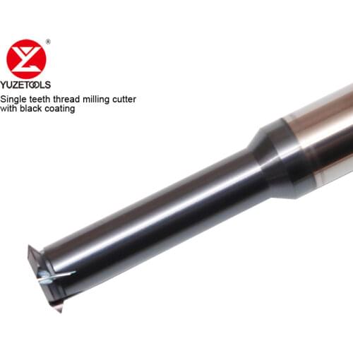 Import Balzers coating single tooth thread cutter metric single cutting milling cutter carbide tungsten steel milling