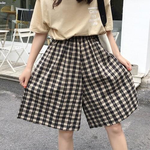 5XL Summer Casual Board Short Beach Plaid Shorts Women Summer Comfortable Beachwear Homme Boardshorts Breathable Lady Hip Hop