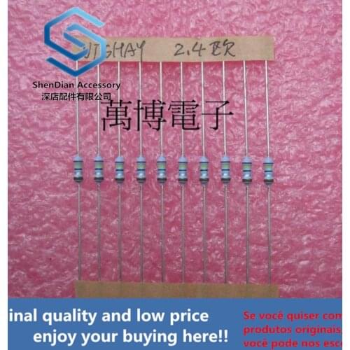 10pcs only orginal new can resistance 1/4W 0.25W 2.4 ohm 2.4R