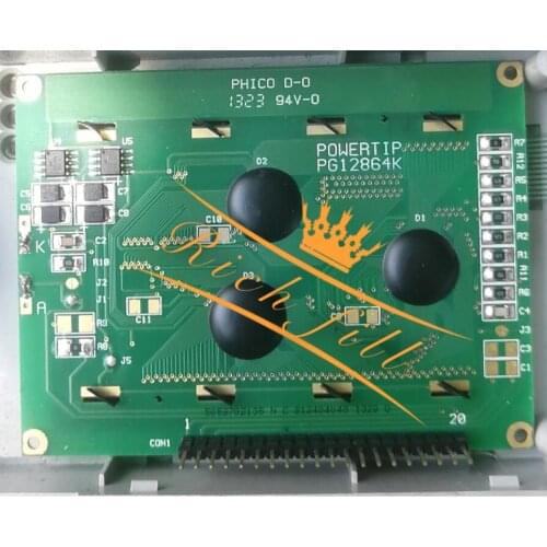 Replacement LCD for powertip PG12864K PG-12864K PG12864A PG-12864A industrial LCD free shipping