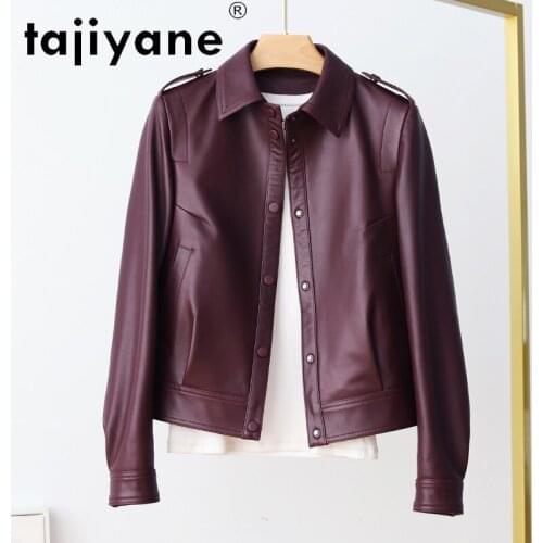 Real Jacket Leather Women 2021 Autumn Woman Natural Sheepskin Coats Female Clothes Sheep Skin Coat Mujer Chaqueta TN718