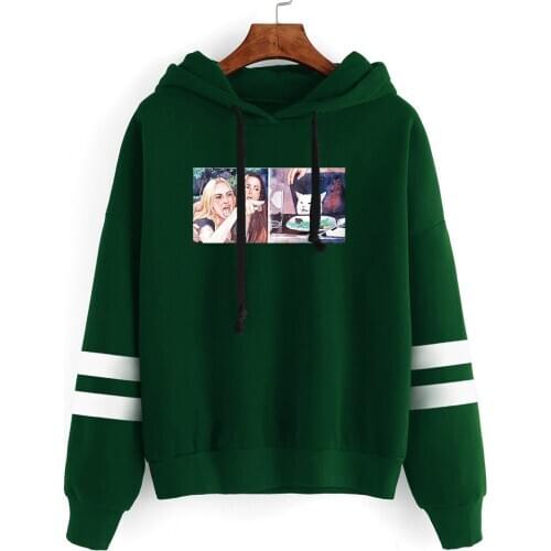 Cat Meme Woman Yelling At Table Dinner Women Hoodies Gothic Casual Print Pullovers Plus Streetwear Ugly Christmas Sweatshirts