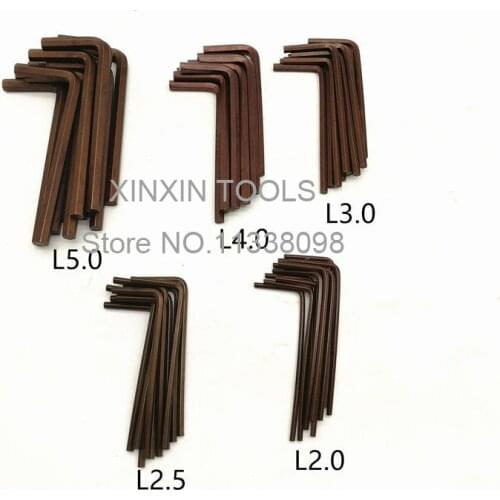 10Pcs L2.0 L2.5 L3.0 L4.0 L5.0 Driver Screwdriver for internal hexagonal