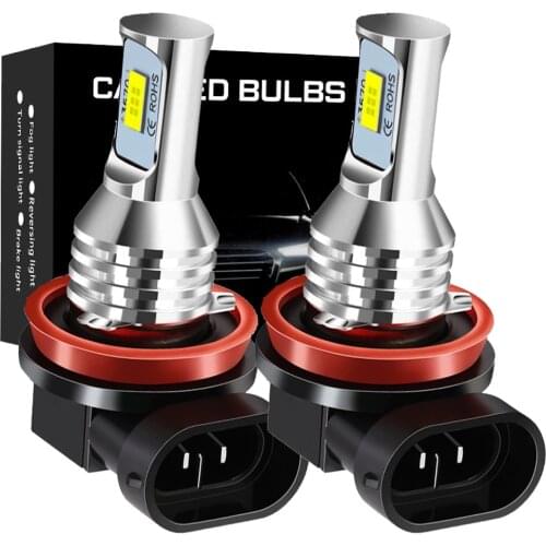 2Pcs H8 H11 HB4 HB3 9006 9005 H16 JP EU H1 H3 881 Led Bulb 2200LM 6000K White Golden Yellow Ice Blue Car Fog Light Day Lamp Auto