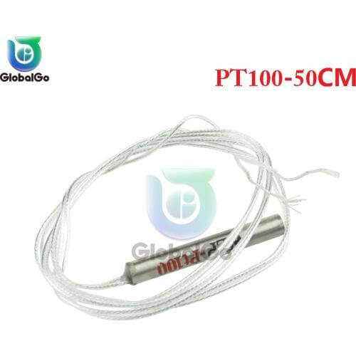 3pcs/Lot -20° ~ 450°C PT100 Platinum Resister Temperature Sensor Waterproof Temp Probe 50CM Cable
