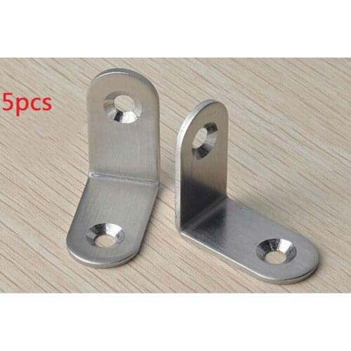 5PCS Furniture Hardware 1.2" x 1.2" 90 Degree Right Angle Bracket