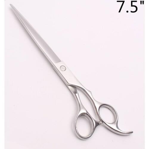 7.5inch 21cm Japan Steel Engraving Logo Cats Hairdressing Scissors Cutting Scissors Styling Tool Grooming-for-dog Scissors C1006