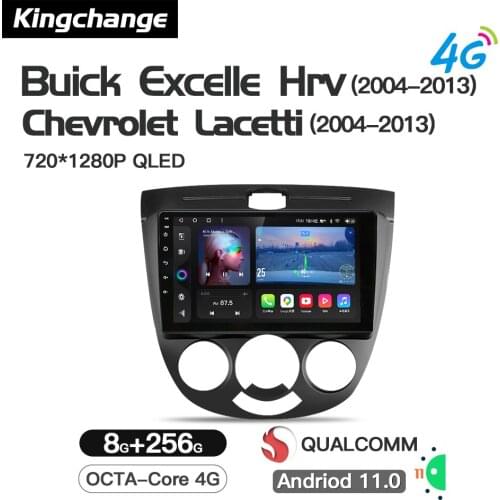 Kingchange Android 11 Auto Radio 9" Car Multimedia Player Stereo For Buick Excelle Hrv 2004-2013 GPS Navigation