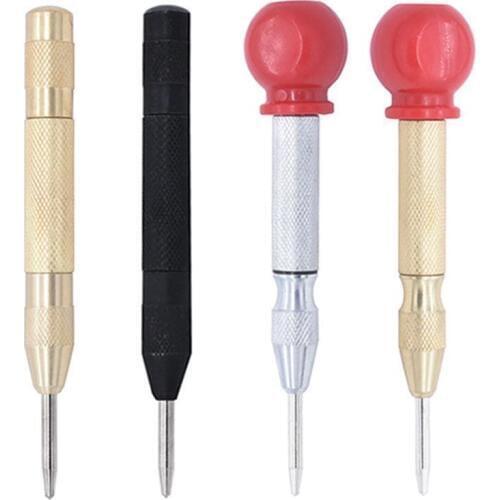 Automatic Center Punch Spring Loaded Marking Hole Carbon Steel Body Gold Color/Silver Color Optional