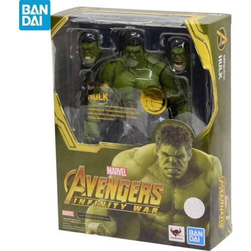 BANDAI SPIRITS Marvel Hulk Avengers: Infinity War Robert Bruce Banner S.H.Figuarts Action Figure Collectible Model Kit Kids Toys