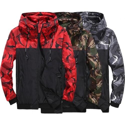 Quick Dry Great Windproof Autumn Jacket Smooth Autumn Jacket Camouflage for Daily Wear