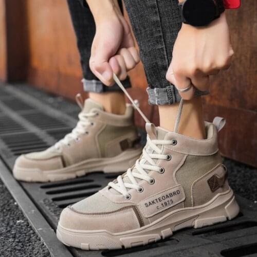 Spring autumn Mens Martens British style work boots