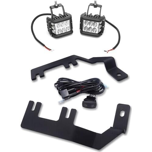 For Chevy Colorado GMC Canyon 2015-2020 Hood Pillar 60W Side Shot LED Light Bar Mount Kit