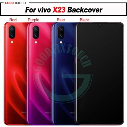 For vivo X23 back cover Battery Cover backcover Rear Battery Door Housing + camera lens For vivo X23