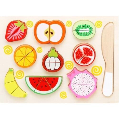 Cutting Toy Simulation Kitchen Toy Model Vegetable Fruit Food Magnetic Blocks Interactive Educational Match Cooking Toy