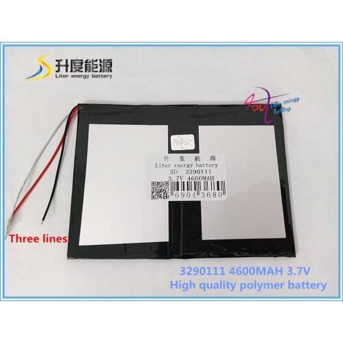 3.7V 4600mAH 3290111 Polymer lithium ion / Li-ion battery for mobile phone tablet pc cell phone POWER BANK e-book