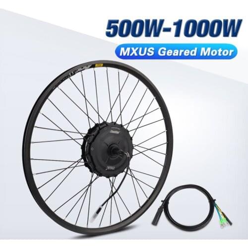 Motor wheel 1000W Electric bicycle 48V Hub motor 500W Ebike Geared motor MXUS XF19R Rear Motor Powerful 26" 27.5" 700C