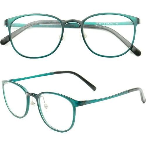 Women Hand Made Vintage Round Eyeglass Frames Men Optical Glasses Frames Prescription Eyewear TR90 Light Spectacles Red Green