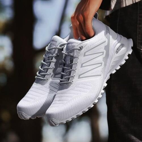 Men Sneakers 2021 Arrival Comfort Breathable Male Air Cushion Running Shoes Summer Wear Resitant Non-slip Anti-Odor Sport Shoes