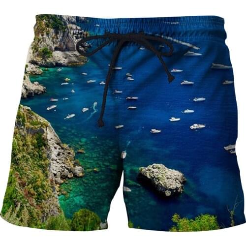 2021 Summer Mens 3D Printed Beach Shorts Running Sports Workout Shorts for Men Quick Dry Training Gym Athletic Mens Shorts