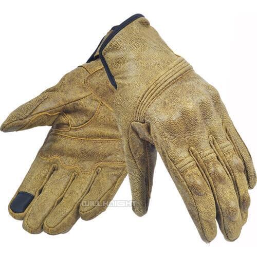 Motorcycle MTB Bike MX Off-road Scooter Motocross Genuine Leather Gloves