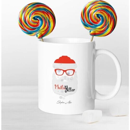 Personalized Santa Claus Mug and Nostalgic Leisured Candy Seti-2