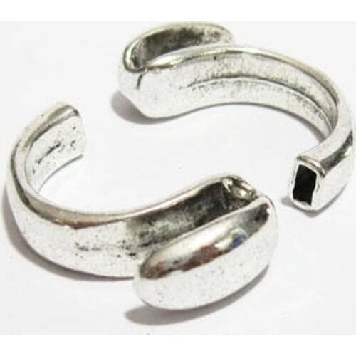 Half rings findings Finger rings sets Half hook rings use 2mm leather cord