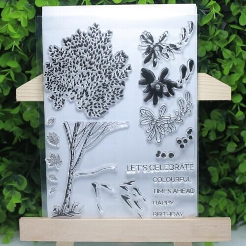 Time ahead celebrate birthday transparent clear stamps for Scrapbooking/Card Making/Stamp set stationery fun decoration supply