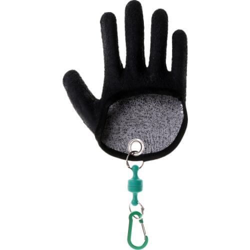 Durable Fishing Hunting Gloves Cut&Puncture Resistant Material with Magnet Release Left/Right Hand Fishing Gear