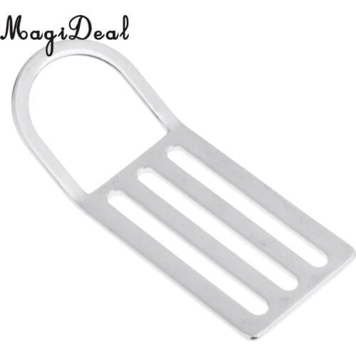 Premium Durable Stainless Steel Scuba Diving Standard Weight Belt Keeper D Ring for Underwater Dive Snorkeling Free Diving